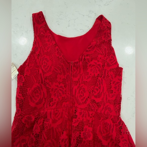Speechless Red Lace Sleeveless Mini Dress - Picture 7 of 11